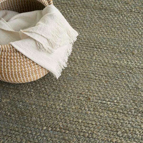 Nourison Natural Jute Sage Indoor Only Solid Rug NJT01