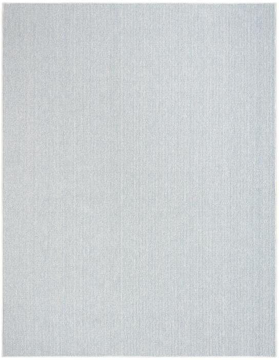 Nourison Natural Texture Ivory Blue Indoor Only Striped Rug NTX01