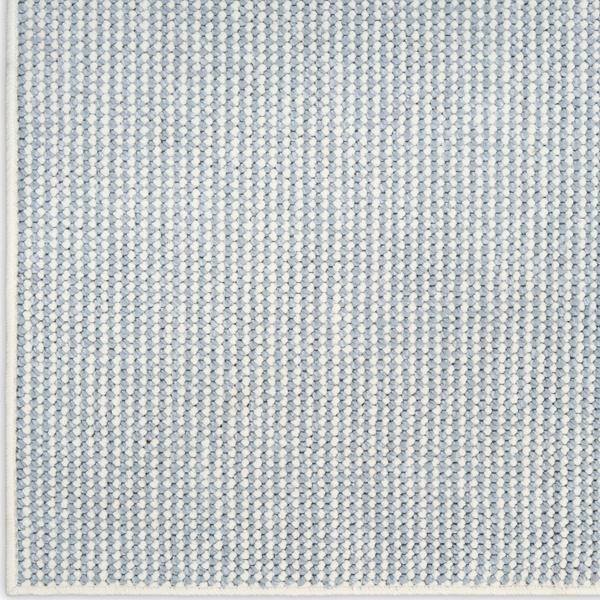 nourison Natural Texture Ivory Blue Indoor only Striped Rug NTX01