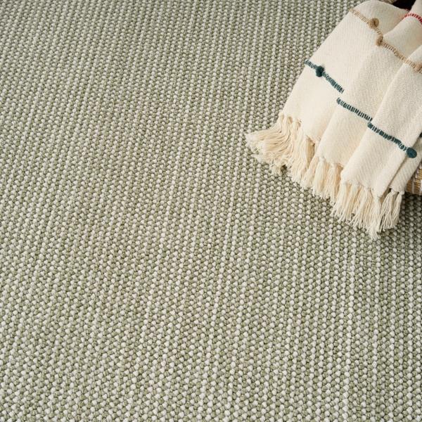 Nourison Natural Texture Ivory Green Indoor Only Striped Rug NTX01