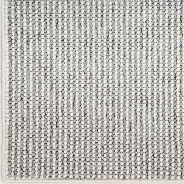 nourison Natural Texture Ivory Grey Indoor only Striped Rug NTX01 Home