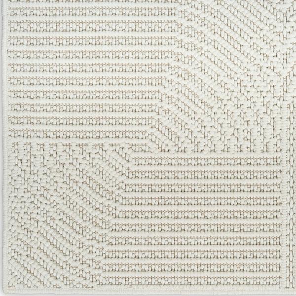 nourison Natural Texture Ivory Indoor only Geometric Rug NTX02