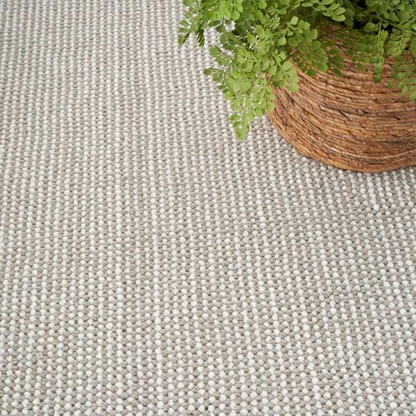 Nourison Natural Texture Ivory Mocha Indoor Only Striped Rug NTX01 Home