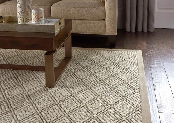 Nourison NATUREWEAVE RAW DIAMOND RAWDM IVORY/MARBLE BROADLOOM CARPET