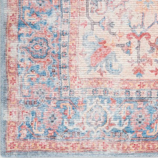 nourison New Concept Washables Blue Multicolor Indoor only Persian Rug SR104