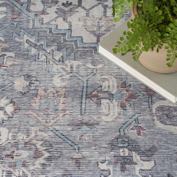 Nourison New Concept Washables Grey Indoor Only Persian Rug SR104