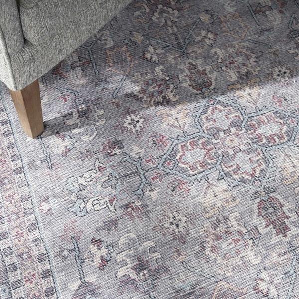 Nourison New Concept Washables Grey Indoor Only Persian Rug SR104