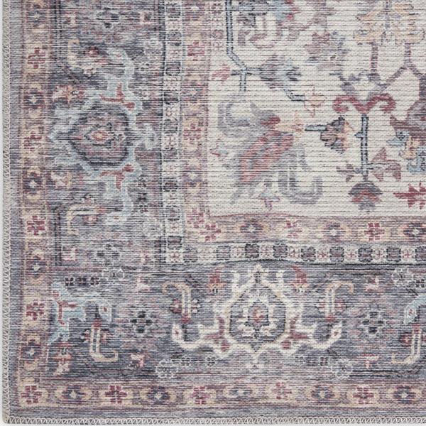 nourison New Concept Washables Grey Indoor only Persian Rug SR104