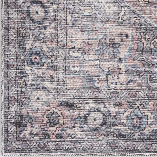 nourison New Concept Washables Grey Indoor only Persian Rug SR101