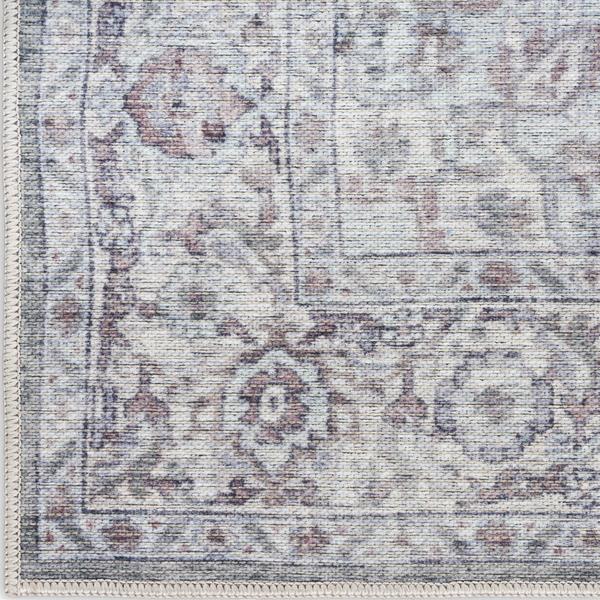 nourison New Concept Washables Ivory Grey Indoor only Persian Rug SR101