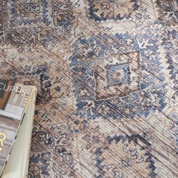 Nourison New Concept Washables Ivory Latte Indoor Only Persian Rug SR103