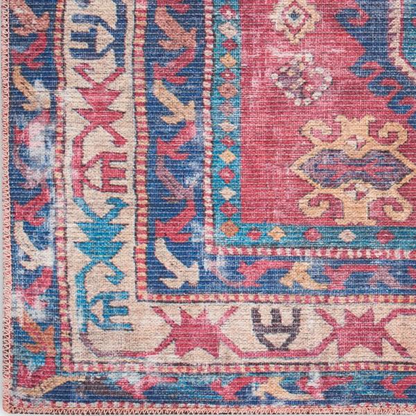 nourison New Concept Washables Red Navy Indoor only Persian Rug SR105