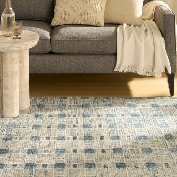 Nourison Nordic Blue Indoor Only Geometric Rug NRC14