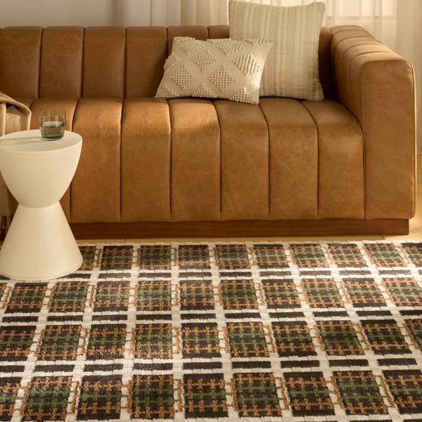 Nourison Nordic Charcoal Multicolor Indoor Only Geometric Rug NRC08