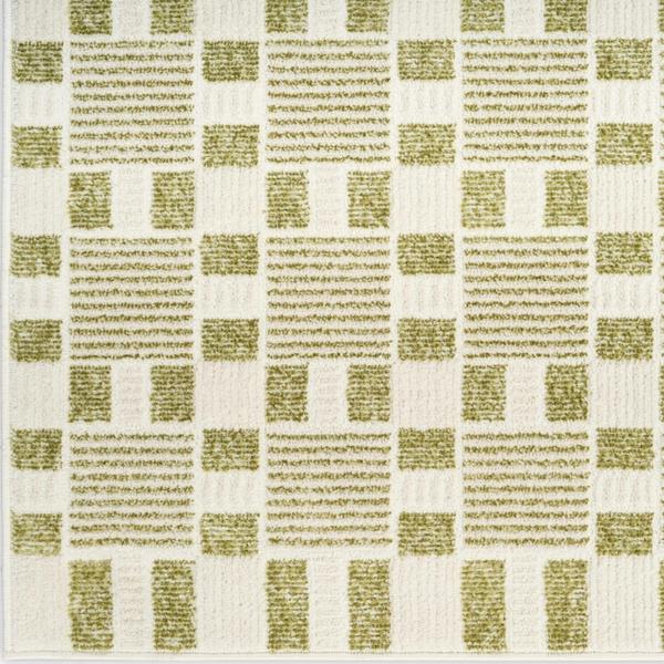 nourison Nordic Green Indoor only Geometric Rug NRC13