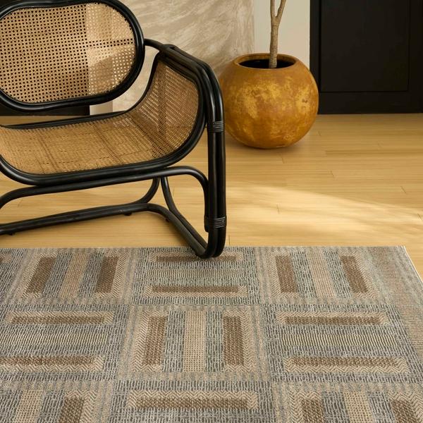Nourison Nordic Grey Multicolor Indoor Only Abstract Rug NRC11