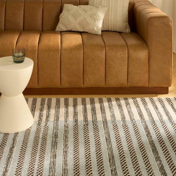 Nourison Nordic Ivory Blue Indoor Only Geometric Rug NRC15