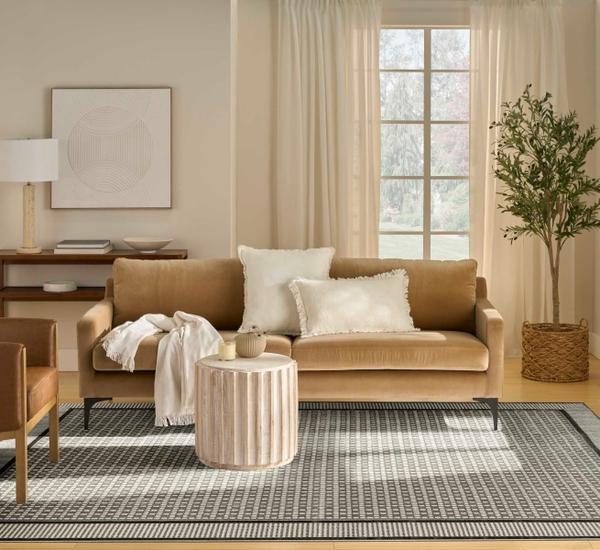 nourison Nordic Ivory Grey Indoor only Geometric Rug NRC03