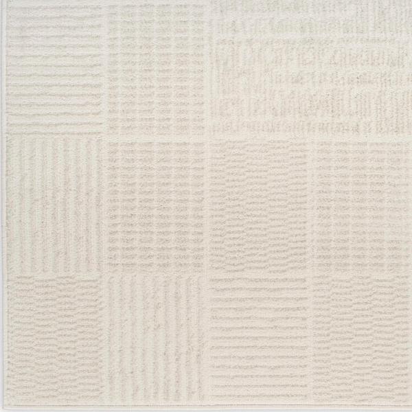 nourison Nordic Ivory Indoor only Geometric Rug NRC07