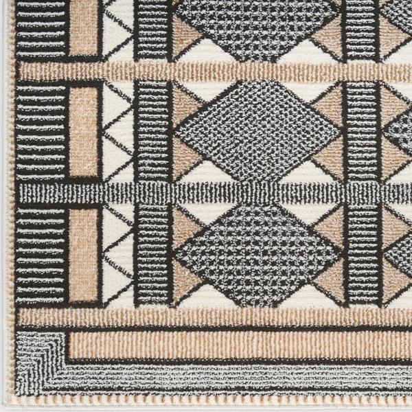 nourison Nordic Ivory Multicolor Indoor only Geometric Rug NRC06