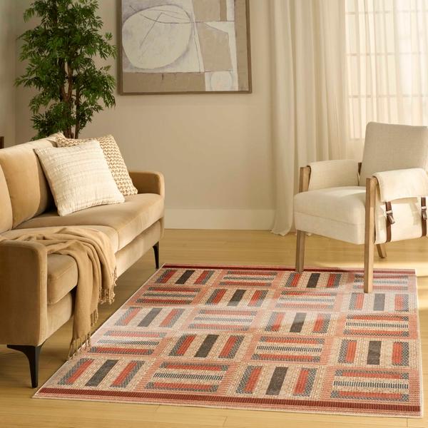 Nourison Nordic Multicolor Indoor Only Geometric Rug NRC11
