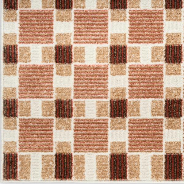 nourison Nordic Rust Indoor only Geometric Rug NRC14