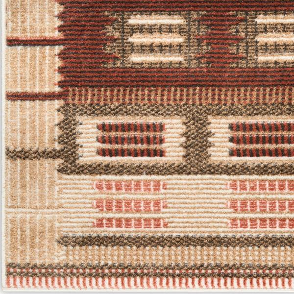 nourison Nordic Rust Indoor only Geometric Rug NRC16