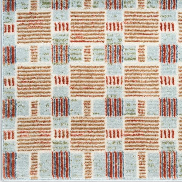 nourison Nordic Rust Multicolor Indoor only Geometric Rug NRC14