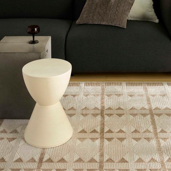 Nourison Nordic Taupe Indoor Only Geometric Rug NRC06