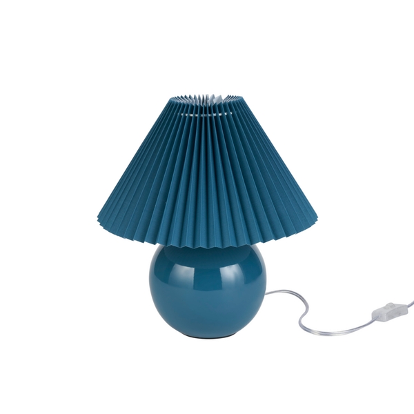 Nourison 13" WDL07 Blue Ceramic Accent Lamp