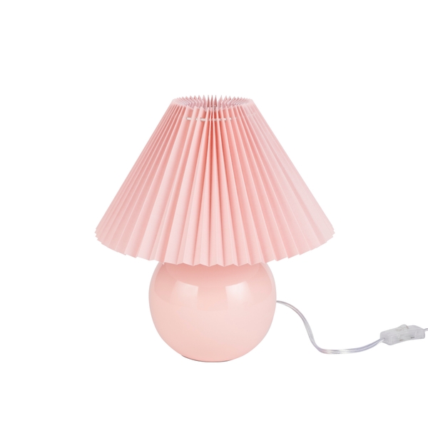 Nourison 13" WDL07 Pink Ceramic Accent Lamp