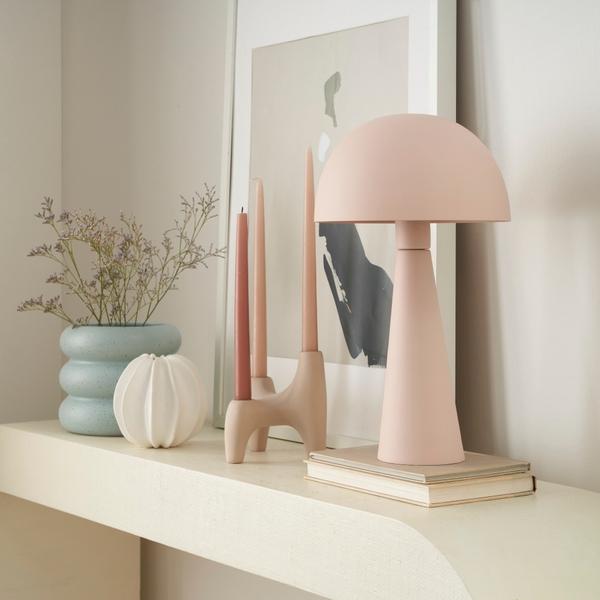 Nourison 16" EPT01 Blush Metal Accent Lamp