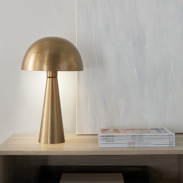 Nourison 16" EPT01 Gold Metal Accent Lamp