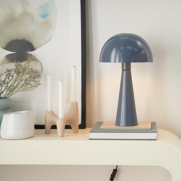 Nourison 16" EPT01 Grey Metal Accent Lamp