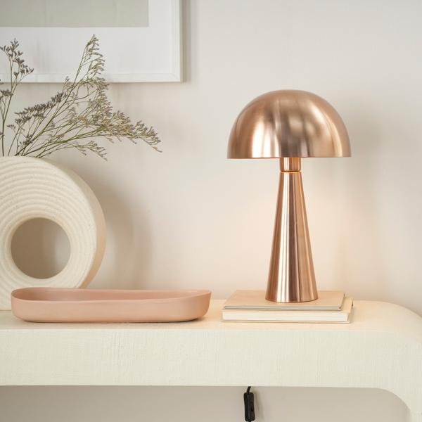 Nourison 16" EPT01 Rose Gold Metal Accent Lamp