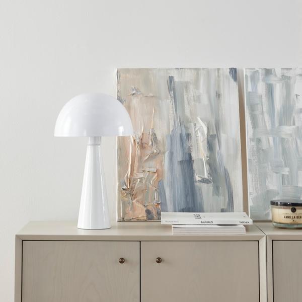 nourison 16" EPT01 White Metal Accent Lamp