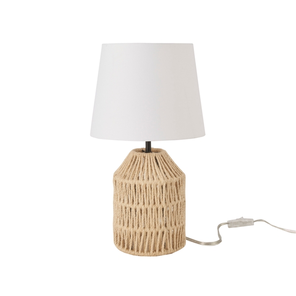 nourison 17" SRT07 Tan Jute Accent Lamp