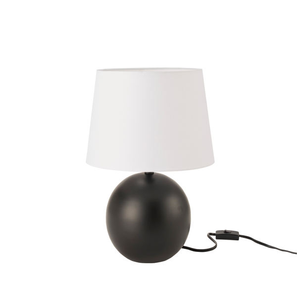 nourison 18" SRT05 Black Metal Table Lamp