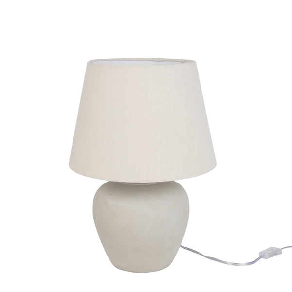 Nourison 20" WDL08 White Ceramic Table Lamp