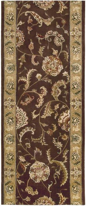 nourison NOURISON 2000 2206 BROWN RUNNER BROADLOOM CARPET