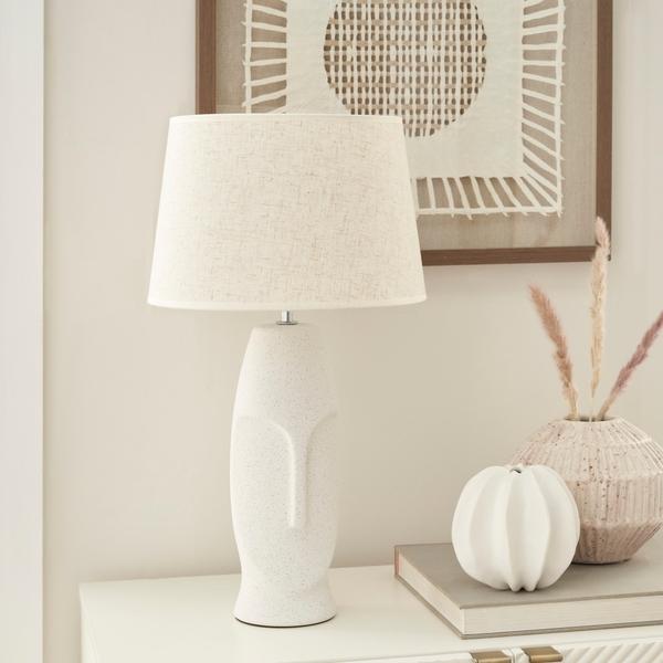 Nourison 21" WDL05 Cream Ceramic Table Lamp