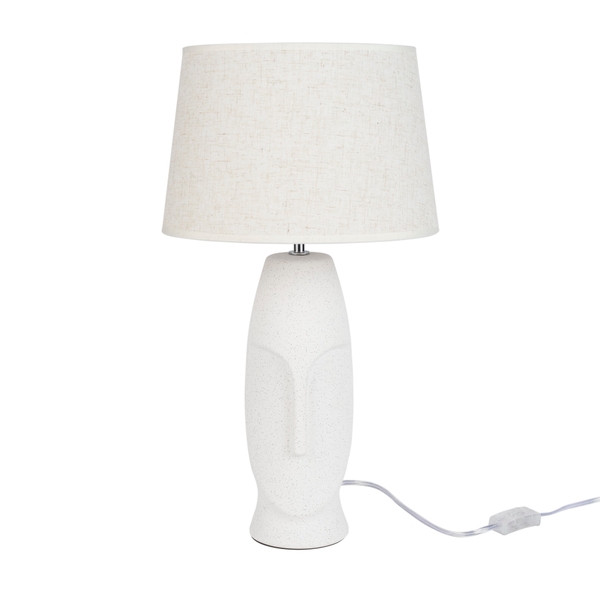 Nourison 21" WDL05 Cream Ceramic Table Lamp