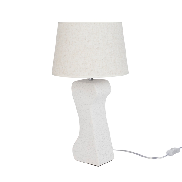 Nourison 21" WDL06 Cream Ceramic Table Lamp