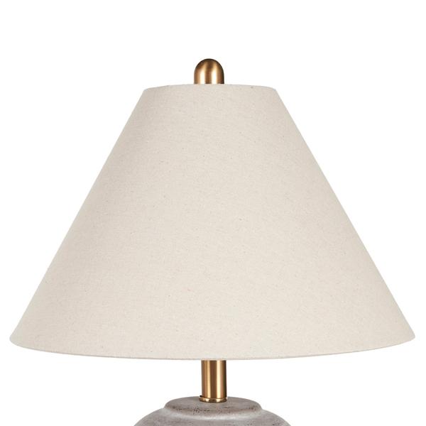 Nourison 23" BIT12 Brown Ceramic Table Lamp