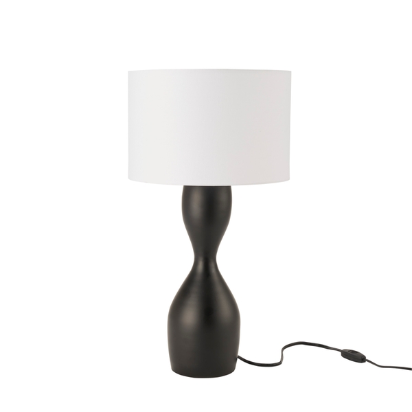 nourison 23" SRT04 Black Metal Table Lamp