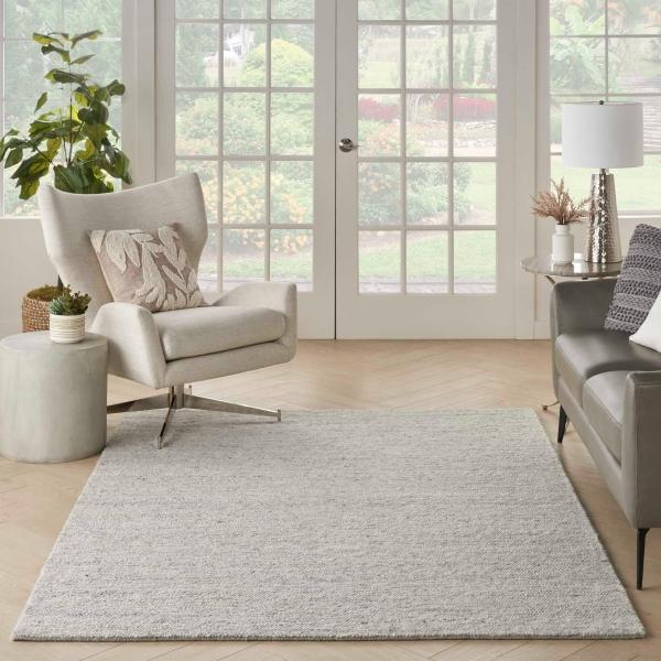 Nourison Alanna ALN01 Silver Rug