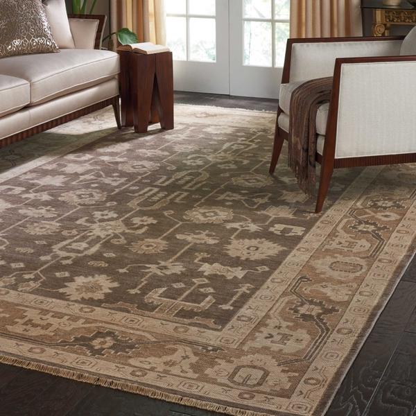 Nourison Aldora Traditional Brown Rug ALD06 Home