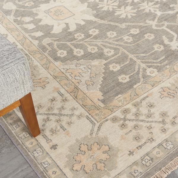 Nourison Aldora Vintage Faded Grey Rug ALD08 Home