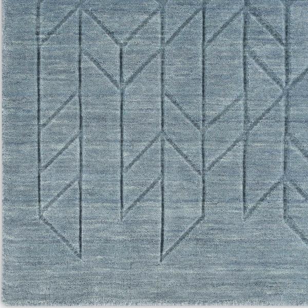 nourison Alessia Handmade Wool Blue Rug ALE01 Home