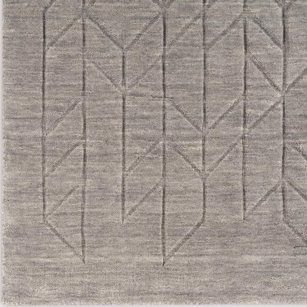 nourison Alessia Handmade Wool Grey Rug ALE01 Home
